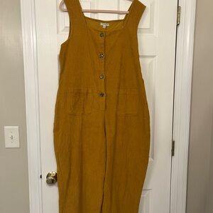 Mustard Yellow Corduroy Jumpsuit/Overalls